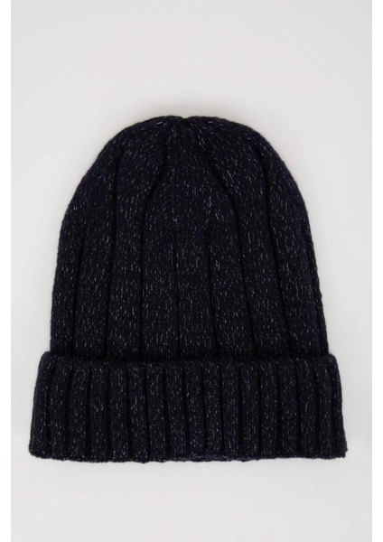 Erkek Fitilli Basic Düz Örme Bere C7139AX24WN