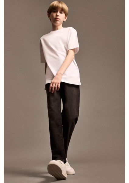 Erkek Çocuk Straight Fit Basic Düz Jean Pantolon C7230A825SM