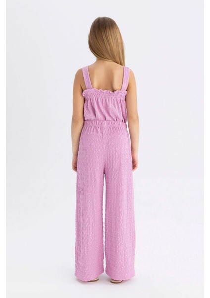 Kız Çocuk Wide Leg Geniş Bol Paça Bürümcük Pantolon C5327A824SM
