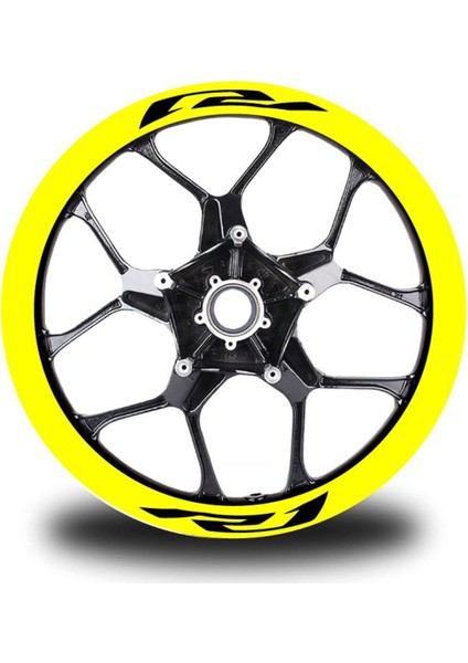 R1 Yazılı 8li Jant Içi Yazı Sticker Etiket