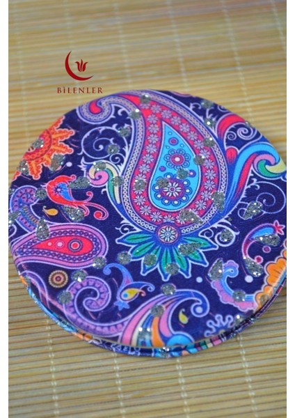 Cep Çanta Aynası,makyaj Aynası Etnik Desenli Dikdörtgen 6,5x8,5cm fiyatları