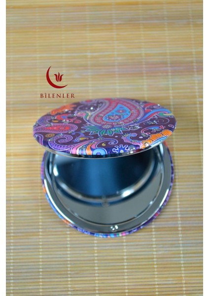 Cep Çanta Aynası,makyaj Aynası Etnik Desenli Dikdörtgen 6,5x8,5cm modelleri