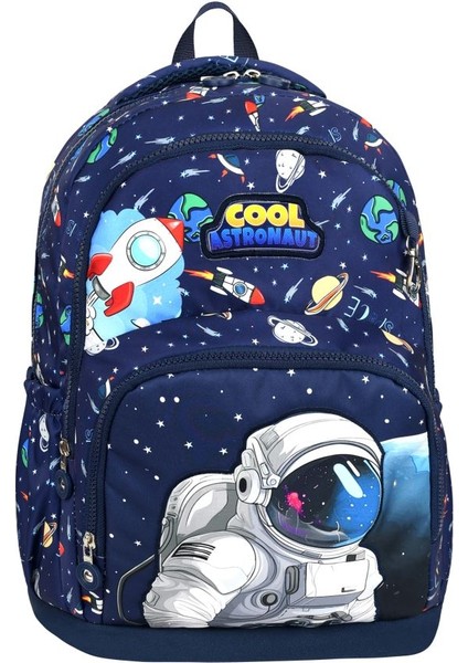 Ultra Lüks Erkek Çocuk Ortopedik Su Geçirmez Astronot İlkokul Çantası Termal Beslenme Ve Kalemlik