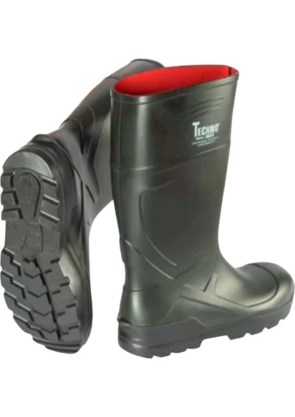 Boots Poliüretan Soğuğa Dayanıklı Kısa Çelik Burunlu Yeşil Çizme fiyatları