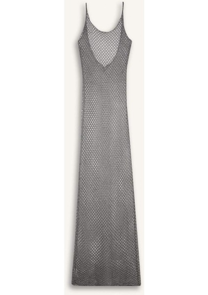 Regular Fit Kolsuz File Maxi Plaj Elbisesi-Fall in Love B6886AX24HS