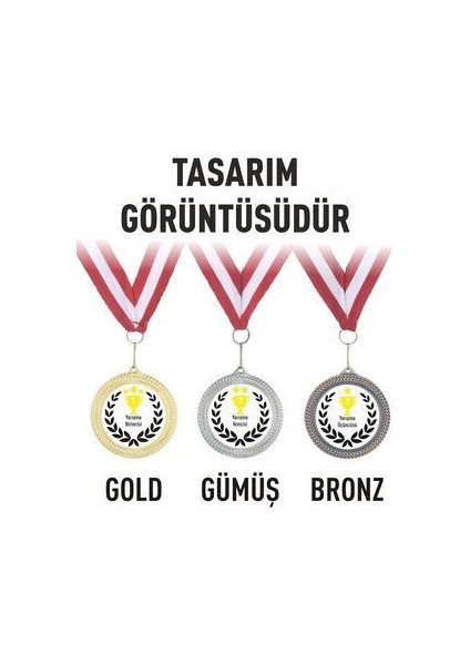 Kişiye Özel Gold Gümüş Bronz Birincilik Ikincilik Üçüncülük Madalya Seti modelleri