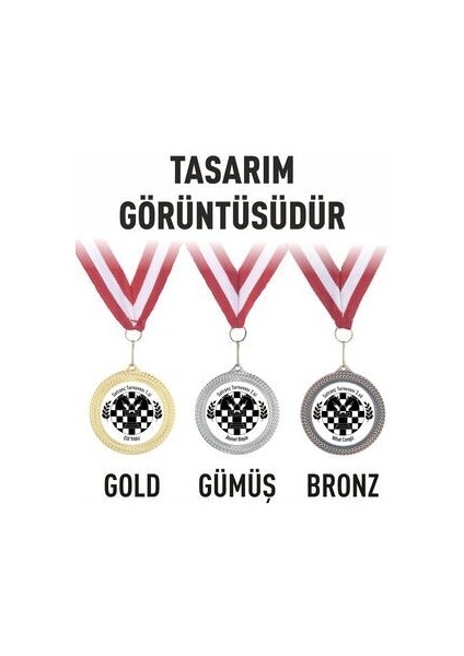 Kişiye Özel Gold Gümüş Bronz Birincilik Ikincilik Üçüncülük Madalya Seti fırsatları