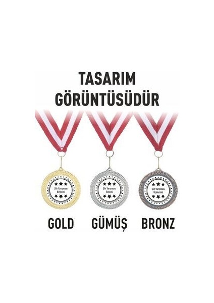 Kişiye Özel Gold Gümüş Bronz Birincilik Ikincilik Üçüncülük Madalya Seti indirimleri