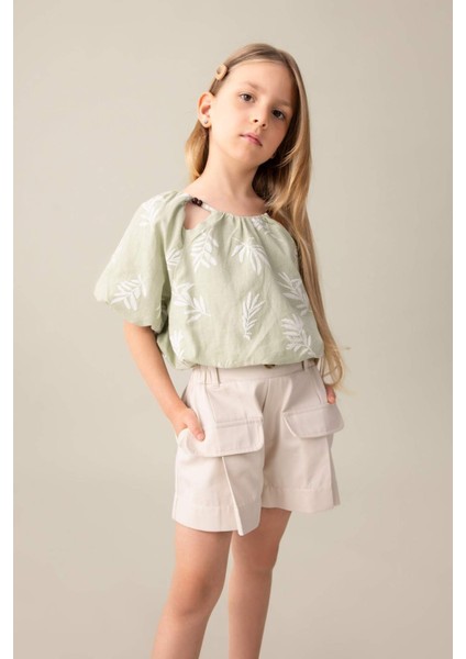 Kız Çocuk Gabardin Şort C4566A824SM