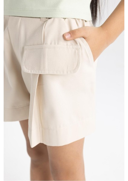 Kız Çocuk Gabardin Şort C4566A824SM