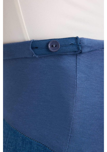 Skinny Fit Yüksek Bel Düz Paça Standart Boy Hamile Pantolon Z6882AZ24SP