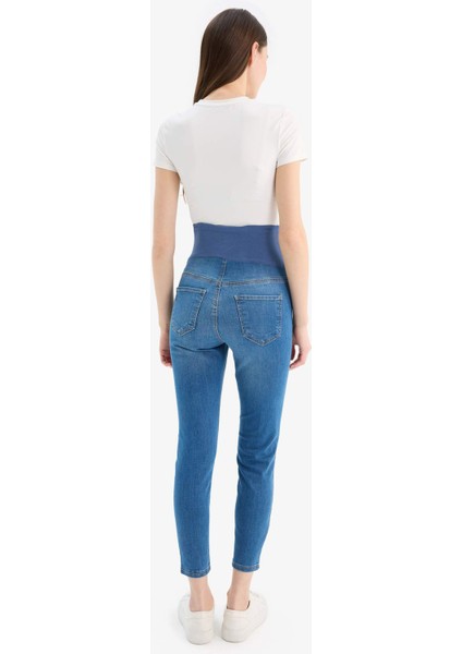 Skinny Fit Yüksek Bel Düz Paça Standart Boy Hamile Pantolon Z6882AZ24SP