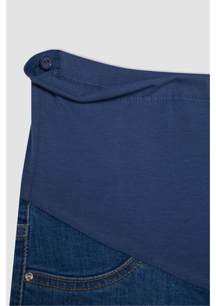 Skinny Fit Yüksek Bel Düz Paça Standart Boy Hamile Pantolon Z6882AZ24SP