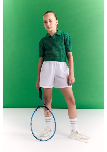 Kız Çocuk Baskılı Şort