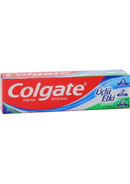 Üçlü Etki Diş Macunu 50 ml