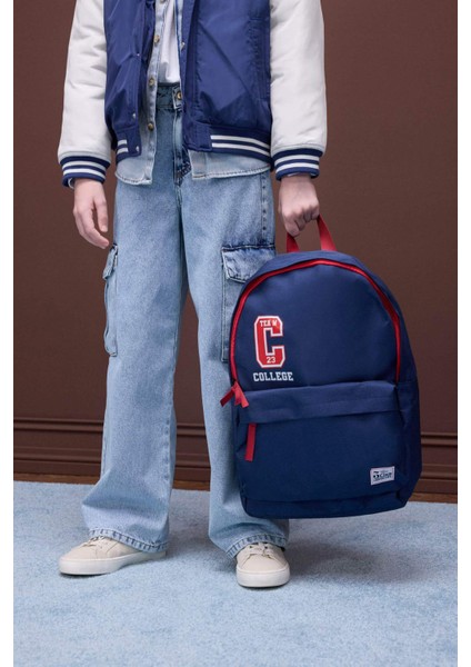 Unisex Çocuk Baskılı Oxford Okul Sırt Çantası C5542A8NS