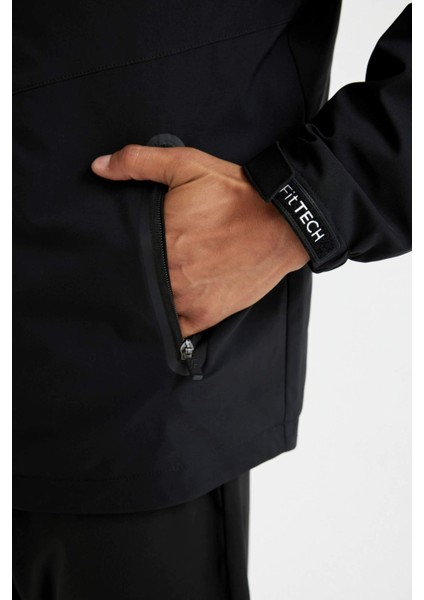 Fit Su İtici Mont Normal Kesim Kapüşonlu Fermuarlı Cepli C6047AX24AU