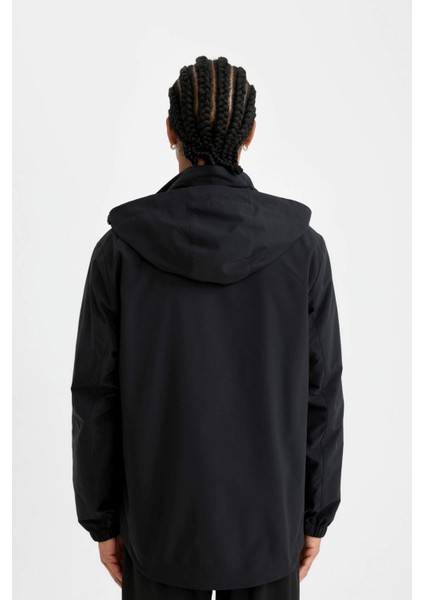 Fit Su İtici Mont Normal Kesim Kapüşonlu Fermuarlı Cepli C6047AX24AU