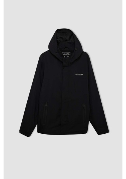 Fit Su İtici Mont Normal Kesim Kapüşonlu Fermuarlı Cepli C6047AX24AU