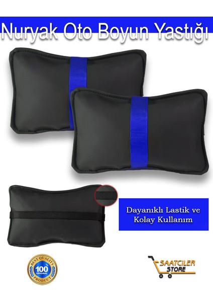 Mitsubishi Lancer Evo Ix 2005-2007 Oto Koltuk Mavi Şerit Boyun Yastığı 2 Adet fiyatları