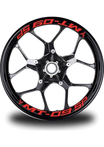 Mt-09 Sp Yazılı 8'li Jant Içi Yazı Sticker Etiket Modeli