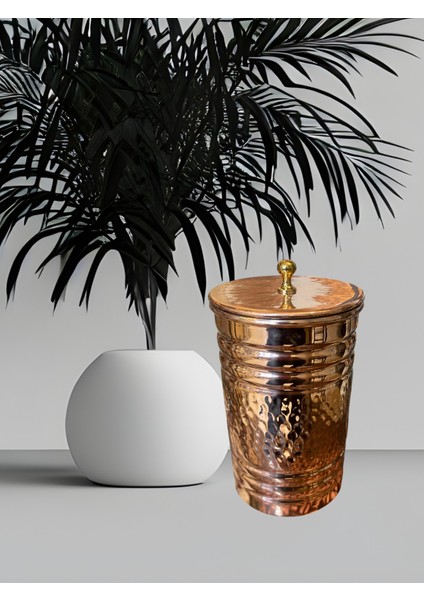 - Kapaklı Saf Bakır Baharatlık – 14 cm Yükseklik, 10 cm Çap, 339 gr Ağırlık, Kalaylı Iç Yüzey, Kahramanmaraş El Işçiliği El Dövmesi Geleneksel Mutfak Aksesuarı indirimleri