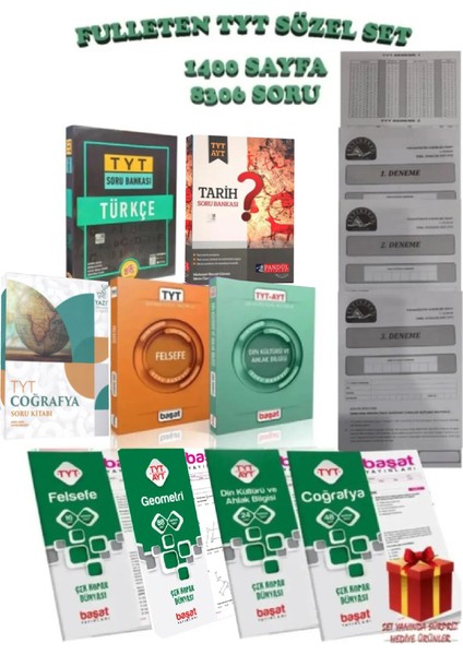 Fulleten Tyt Sözel Set (Soru Bankası-Yaprak Test-Deneme Seti)
