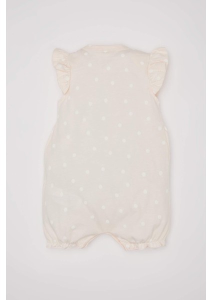 Kız Bebek Yeni Doğan Puantiye Penye Kolsuz Tulum C4369A524SM