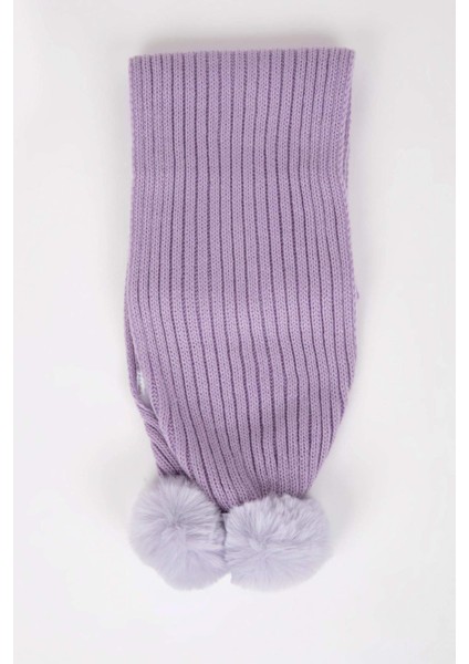 Kız Çocuk 2'li Takım Ponponlu Bere Atkı C7986A824WN