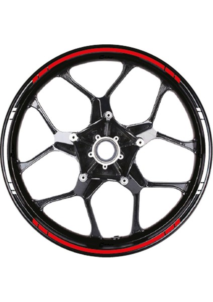 Yazısız Çift Renk Şerit Jant Sticker Modeli