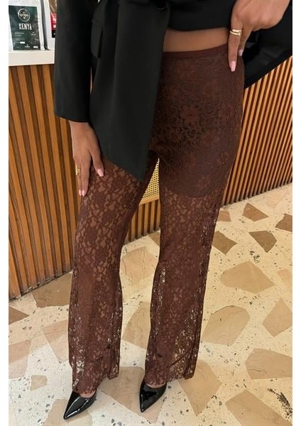 Içi Astarlı Dantel Pantolon 0081 modelleri