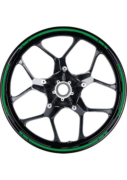 Yazısız Uzun Kısa Kesikli Tek Renk 16'lı Jant Sticker Modeli