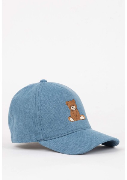 Kız Çocuk Nakışlı Jean Cap Şapka C8129A824SM