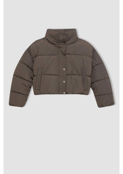 Kız Çocuk Su Geçirmez Fermuarlı Çıtçıtlı Cepli Mont C5387A824AU