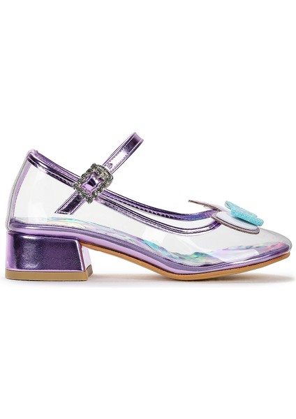 Unicorn Kız Çocuk Topuklu Abiye Şeffaf Ayakkabı modelleri