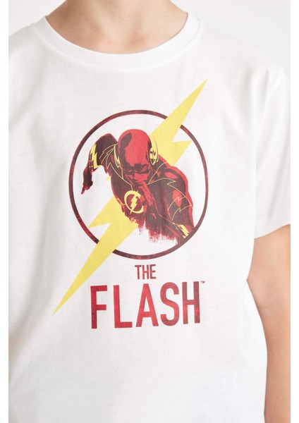 Erkek Çocuk The Flash Bisiklet Yaka Kısa Kollu Tişört