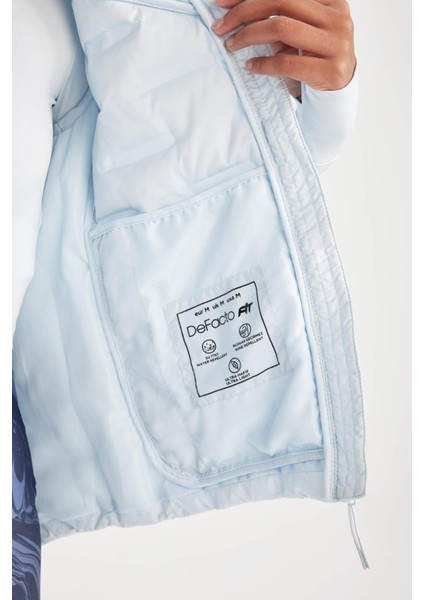 Fit Su İtici Kapitone Astarlı Fermuarlı Cepli Sporcu Yelek C5749AX24AU