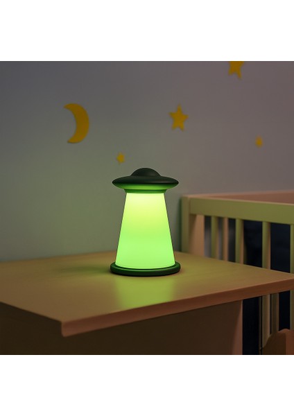 Yeşil Işıklı Modern Ufo Tasarımlı Masa Lambası fiyatları