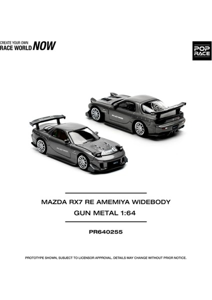 Pop Race 1/64 Mazda Rx-7 Re Amemiya Widebody Gun Metal indirimleri