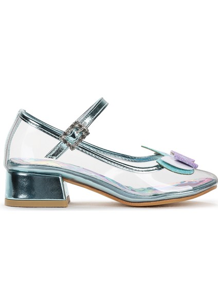 Unicorn Kız Çocuk Topuklu Abiye Şeffaf Ayakkabı modelleri