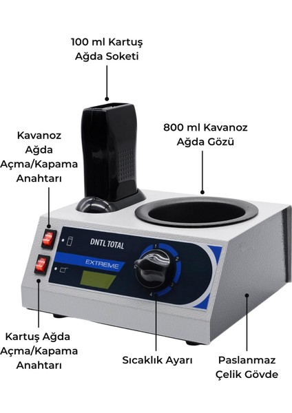 Dntltotal Extreme Serisi 1+1 Ağda Makinesi modelleri