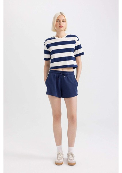 Regular Fit Normal Bel Kısa Basic Düz Şort C7600AX24SM