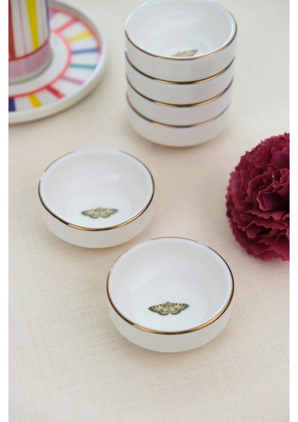 Tabak Evi Porselen Natura Kelebek Altın Yaldızlı Istifli Kase 6X2CM 30CC 6 Lı fırsatları