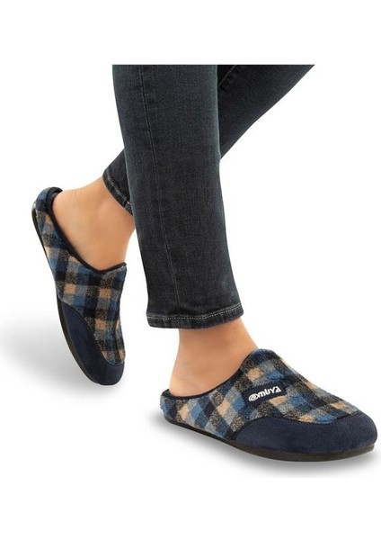 Tauri 31801-030 Erkek Kışlık Ev Terliği Lacivert 40-45