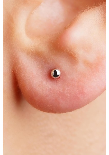 14 Ayar Altın Mini Yuvarlak Top Küpe Erkek fiyatları