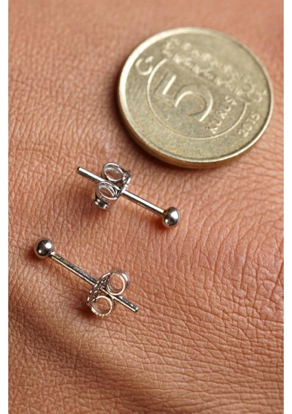 14 Ayar Altın Mini Yuvarlak Top Küpe Erkek indirimleri