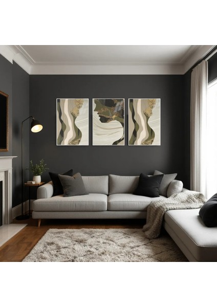 :temperli Cam Üçlü Set Tablo, Tablo, Üçlü Tablo, Uv Baskı, Cam Tablo, 3’lü Set, CUT016