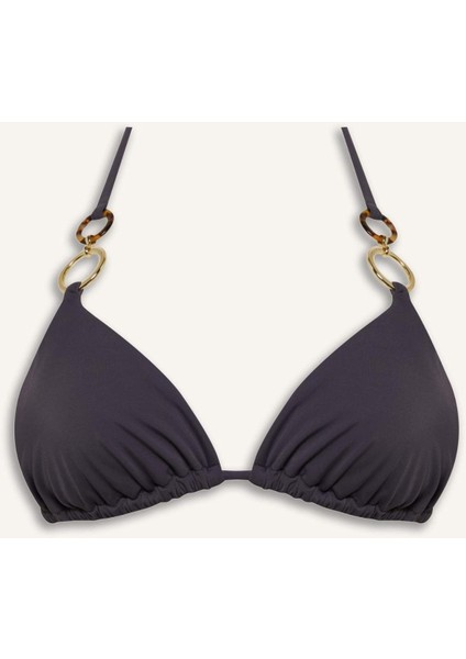 Ayje x DeFacto Boyundan Bağlamalı Tokalı Üçgen Bikini Üstü C3244AX24HS