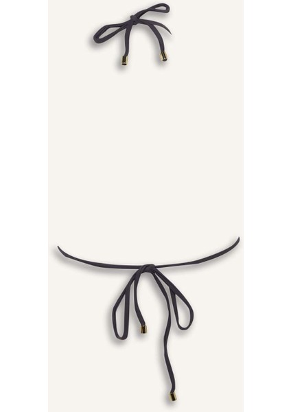 Ayje x DeFacto Boyundan Bağlamalı Tokalı Üçgen Bikini Üstü C3244AX24HS