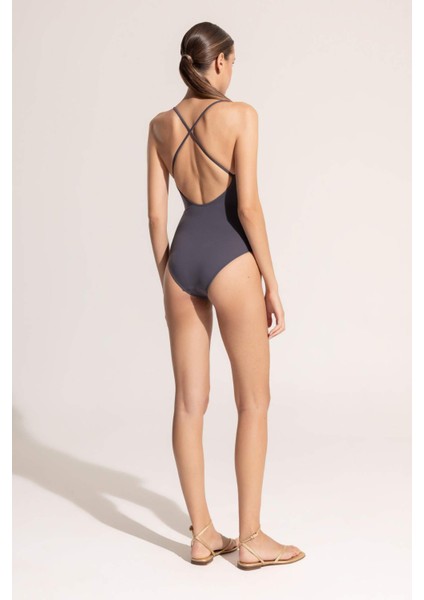 Ayje x DeFacto İnce Askılı Tokalı Mayo C3248AX24HS